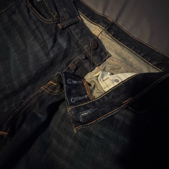 Abercrombie & Fitch Men's Classic Straight Jeans - Dark Blue - Picture 9 of 9